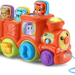 VTech - Pop and Sing Animal Train | Interactive & Developmental Toy with Sounds and Music | For Boys & Girls, Suitable for Ages 3 Months+
