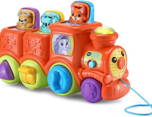 VTech – Pop and Sing Animal Train | Interactive & Developmental Toy with Sounds and Music | For Boys & Girls, Suitable for Ages 3 Months+