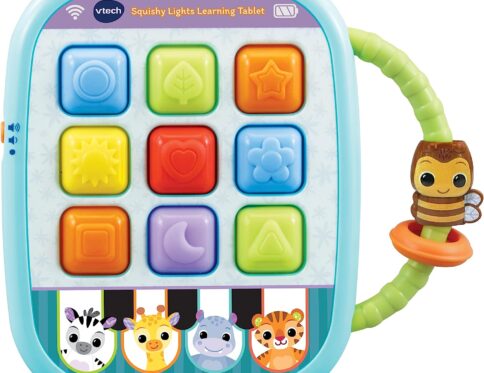 VTech Baby Squishy Lights Learning Tablet, Sensory Toy with Lights, Colours & Sounds, for Boys & Girls 6, 12, 24 + months, English Version