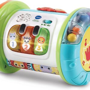 VTech Baby Explore & Discover Roller, Interactive Baby Toy with Gears, Rollers, Beads, Lights & Music, Roll & Push Gift for Infants 6, 9, 12 months +, English version