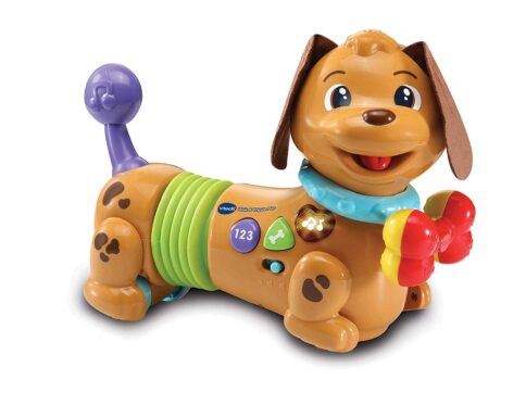 VTech Walk & Wiggle Pup, Interactive Baby Toy with Lights & Music, Gift for Infants 6, 9, 12 months +, English version