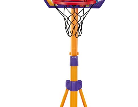 Vtech -Interactive Kids Basketball Hoop with Electronic Scoreboard | Height Adjustable Stand, LED Backboard & 3 Built-In Games | Preschool Basketball Toy for Ages 3–6 Years