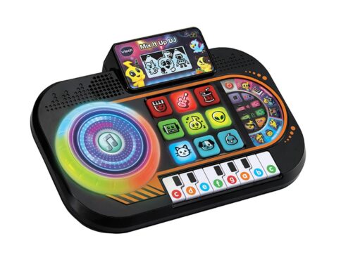 VTech Mix It Up DJ Mixer | Interactive Music Toy with Sounds, Games & Recording | Piano Keys, Turntable & Light Effects | Kids DJ Toy for Creative Play
