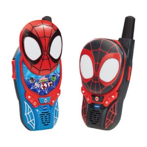 VTech Spidey and His Amazing Friends Spidey-Sense Walkie Talkies - Kids Two-Way Radios with Lights, Interactive Games & 200m Range, Child-Safe Outdoor Adventure Toy, Gift for Boys & Girls Ages 3, 4, 5+ Years