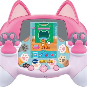 VTech Kitty Life: Secret Life of Kitty Interactive Virtual Pet Game | 8 Playable Cats | Adventure & Pet Care Modes | LCD Handheld Toy | Ages 4+ Years