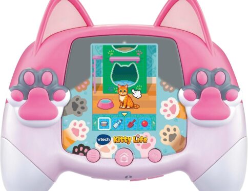 VTech Kitty Life: Secret Life of Kitty Interactive Virtual Pet Game | 8 Playable Cats | Adventure & Pet Care Modes | LCD Handheld Toy | Ages 4+ Years