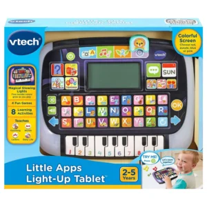 imgi_210_Vtech - Little Apps Light Up Educational Tablet - White